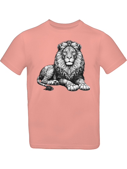 Mandala Löwe in grau T-Shirt Kids SK