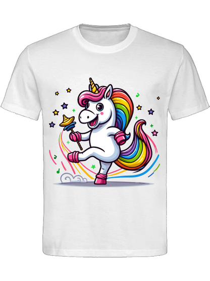 Heavy Cotton T-Shirt Einhorn tanzt
