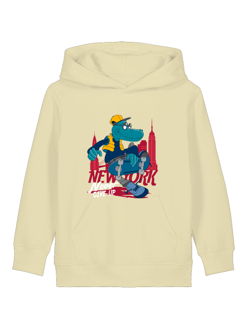 Cartoon Never give up - Mini Cruiser Hoodie 2.0 Kinder Kapuzenpullover SK