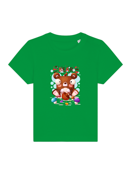 Cartoon Mini Bear with Mushrooms - Baby Creator T-Shirt