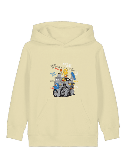 Cartoon Monster Truck mit Freunde - Mini Cruiser Hoodie 2.0 Kinder Kapuzenpullover SK
