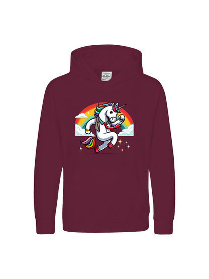 Einhorn mit Regenbogen - Kids Premium Hoodie SK