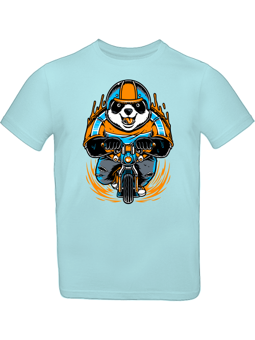 Cartoon Panda Biker T-Shirt Kids SK