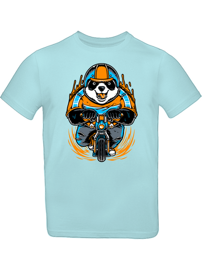 Cartoon Panda Biker T-Shirt Kids SK