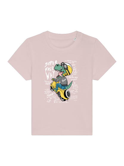 Cartoon Dinospeed on Scooter - Baby Creator T-Shirt