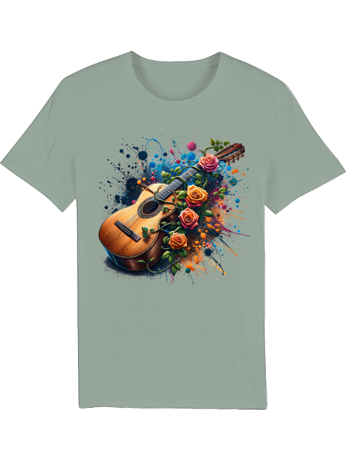 Gitarre Blumenmeer - Creator T-Shirt SK