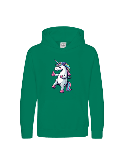 Kids Premium Hoodie Sweet Unicorn Thumbs Up