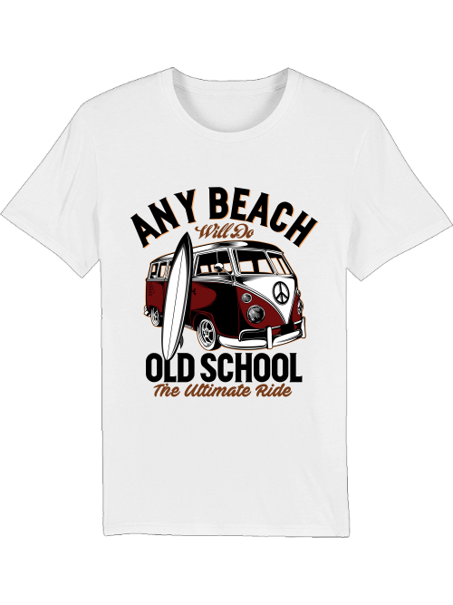 Any Beach will do OLD SCHOOL Creator T-Shirt SK