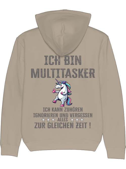 Cruiser Hoodie I am a multitasker unicorn thumbs up