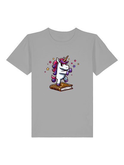 Einhorn tanzt auf Buch - Mini Creator 2.0 Kids T-Shirt SK