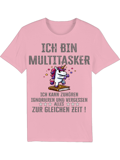 Creator T-Shirt I am a multitasker unicorn book dance