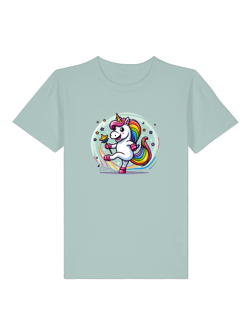 Einhorn tanzt mit Blase - Mini Creator 2.0 Kids T-Shirt SK