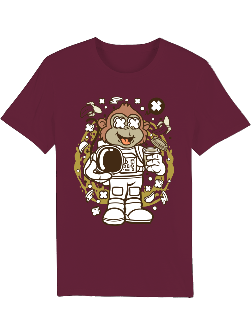 Cartoon Monkey Astronaut Creator T-Shirt SK