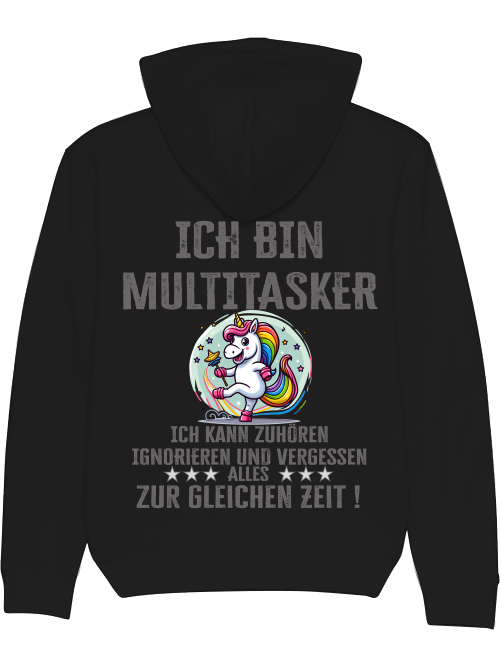 Cruiser Hoodie I am a multitasker unicorn rattle dance