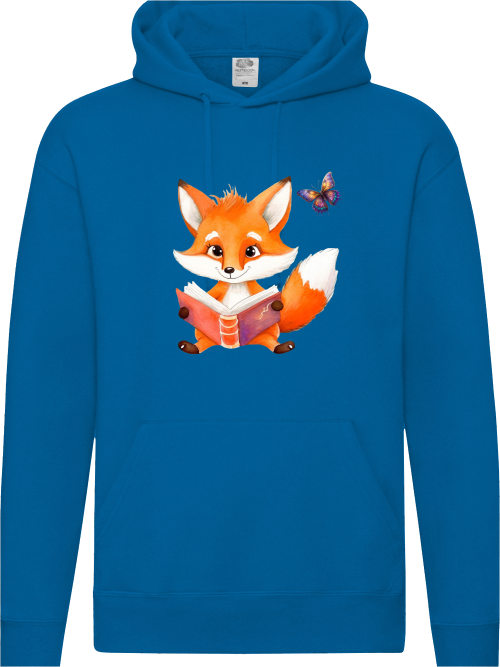 Premium Hooded Sweat Hoodie partner shirt fox with butterfly front