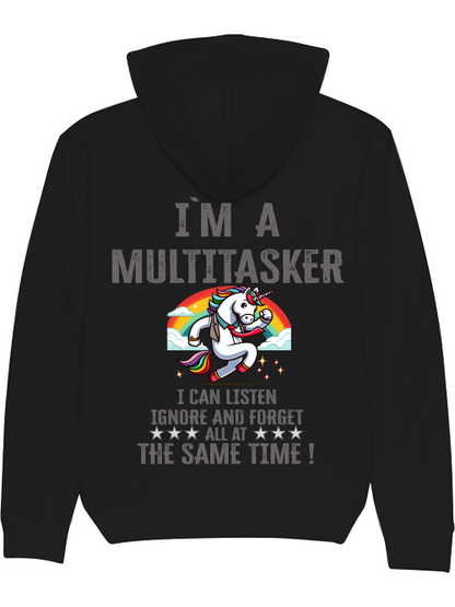 Sudadera con capucha Cruiser I`ma Multitasker Unicorn con corbata