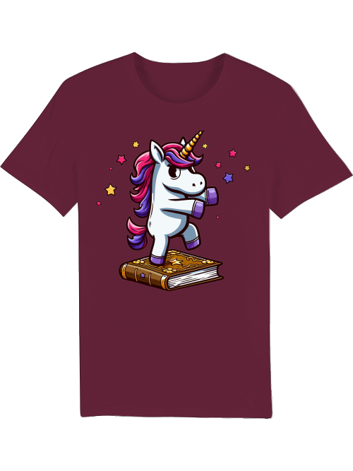 Creator T-Shirt Unicorn dances on book