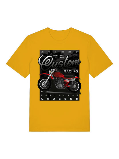 Street Racing Custom Crosser - Camiseta unisex de manga corta de algodón orgánico para adultos Creator T-Shirt 2.0 ST/ST SH