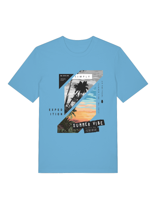 Summer Vibe Forever - Camiseta unisex de manga corta de algodón orgánico para adultos Creator T-Shirt 2.0 ST/ST SH