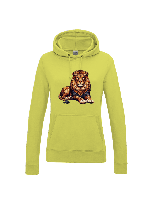 Girlie College Hoodie Mandala Löwe