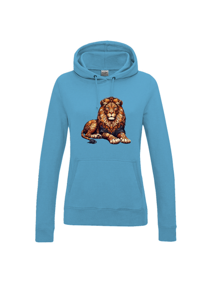 Girlie College Hoodie Mandala Lion