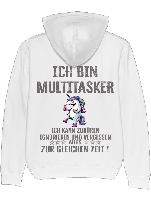 Cruiser Hoodie I am a multitasker unicorn thumbs up