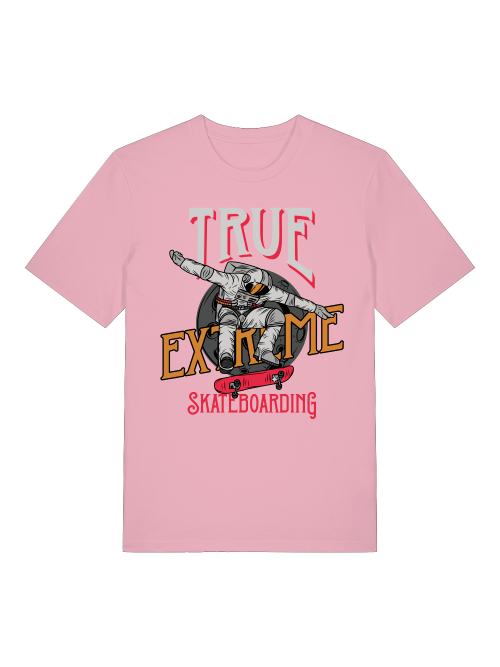 Verdadero astronauta del skateboarding extremo - Camiseta unisex de manga corta de algodón orgánico para adultos Creator T-Shirt 2.0 ST/ST SH