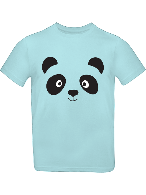 Camiseta infantil con cara de panda de dibujos animados