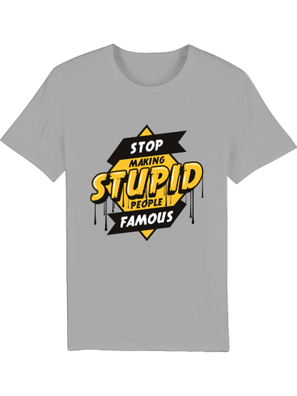 Deja de hacer famosos a los tontos - Camiseta del creador SK