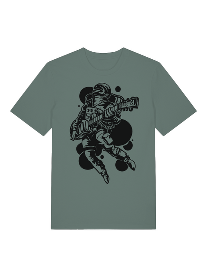 Astronaut Gitarrist Front - Unisex Erwachsenen Bio Creator T-Shirt SH