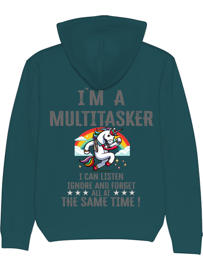 Sudadera con capucha Cruiser I`ma Multitasker Unicorn con corbata