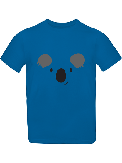 Camiseta infantil con estampado de cara de koala de dibujos animados SK