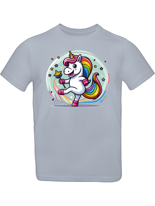 Einhorn tanzt mit Blase T-Shirt Kids SK