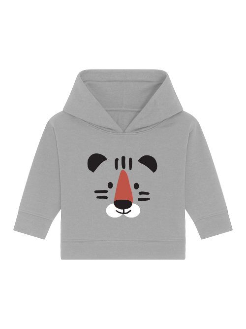 Cartoon Tiger Gesicht - Baby Cruiser Hoodie Baby Kleinkinder Kapuzenpullover SK