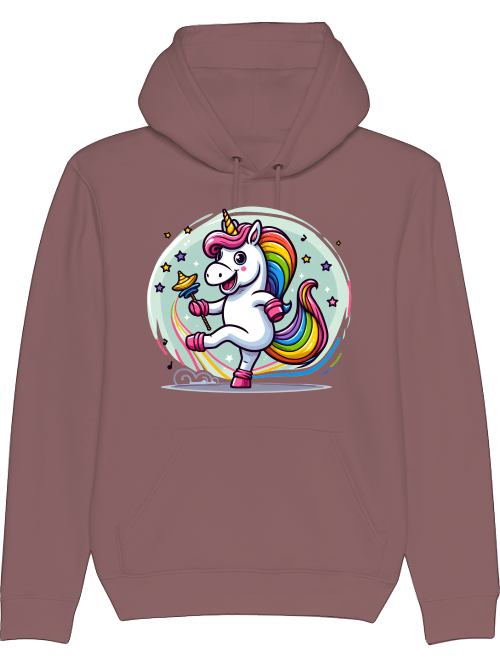 Sudadera con capucha Cruiser unicornio bailando con burbuja