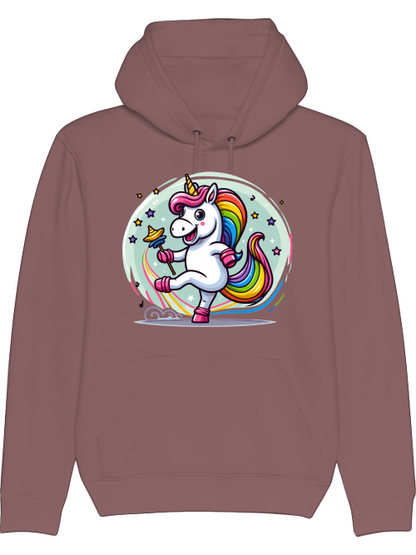 Cruiser hoodie unicorn dancing with bubble