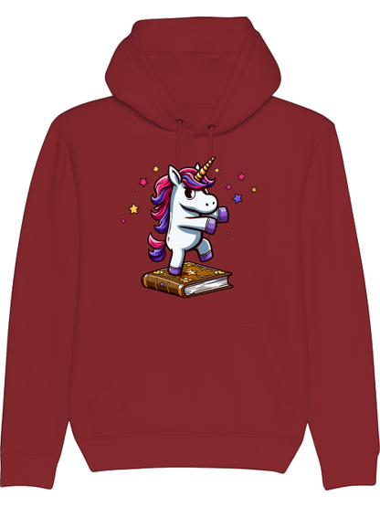 Sudadera con capucha Cruiser Unicornio bailando en el libro