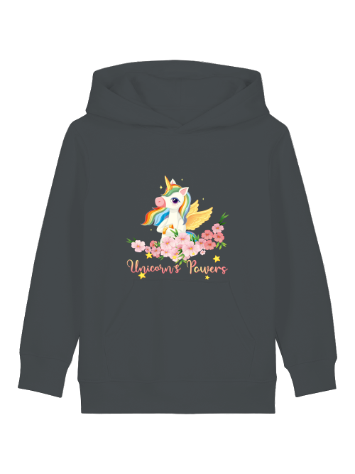 Cartoon Einhorn Power - Mini Cruiser Hoodie 2.0 Kinder Kapuzenpullover SK