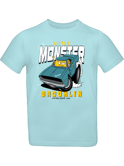 Camiseta infantil de Monstercar con diseño de pequeño monstruo de dibujos animados SK