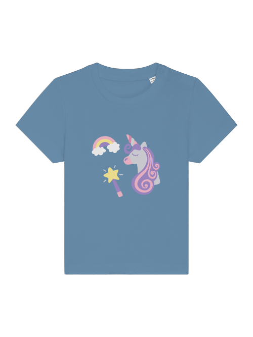 Einhorn Regenbogen und Zauberstab Baby Creator T-Shirt SK