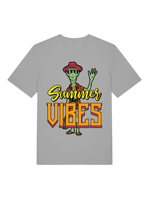 Alien Summer Vibes - Camiseta unisex de manga corta de algodón orgánico para adultos Creator T-Shirt 2.0 ST/ST SH