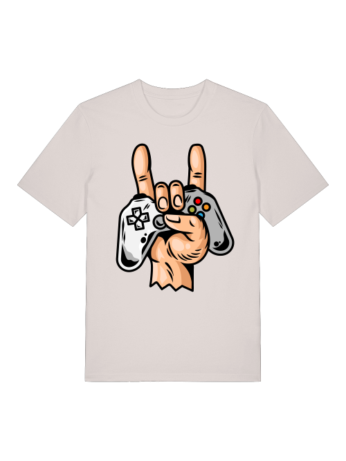 Game Controller Hand Front - Unisex Erwachsenen Bio Creator T-Shirt SH
