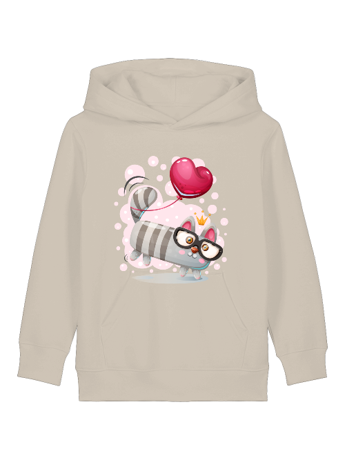 Cartoon Mini Katze mit Herzluftballon - Mini Cruiser Hoodie 2.0 SK