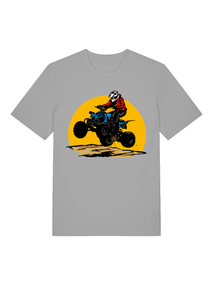 Camiseta unisex de manga corta de algodón orgánico para adultos Quad Off-Road Sun - Creator T-Shirt 2.0 ST/ST SH