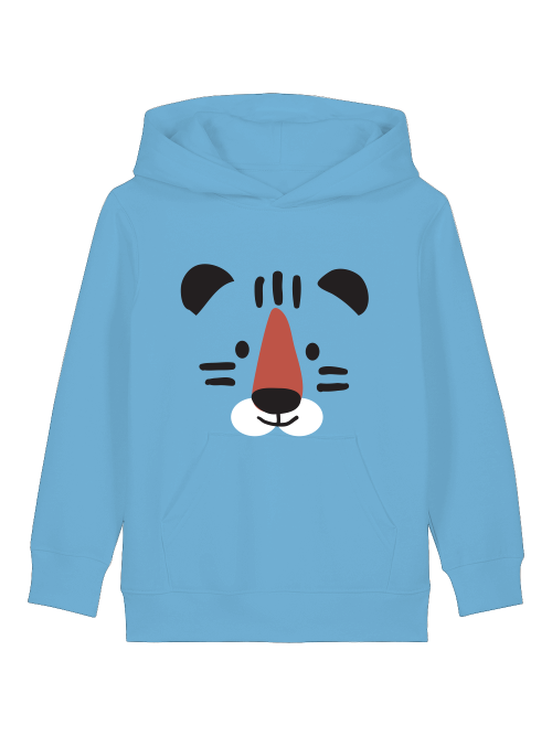 Cartoon Tiger Gesicht - Mini Cruiser Hoodie 2.0 Kinder Kapuzenpullover SK