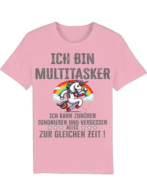 Creator T-Shirt I am a multitasker unicorn with tie