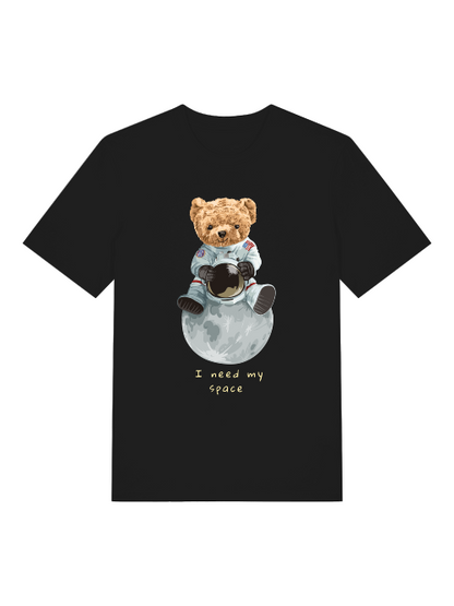 El osito de peluche astronauta necesita mi espacio - Camiseta unisex de manga corta de algodón orgánico para adultos Creator T-Shirt 2.0 ST/ST SH