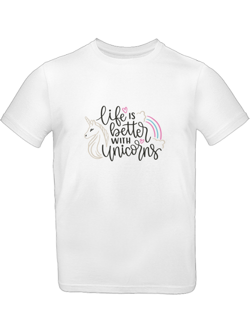 Einhorn Life is better with Unicorns T-Shirt Kids SK