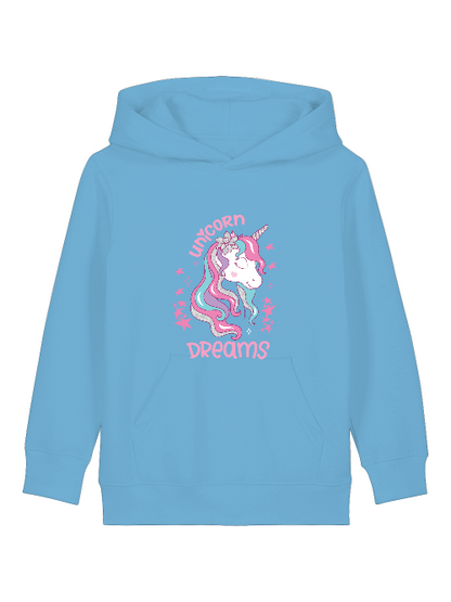Unicorn Dreams - Sudadera con capucha Mini Cruiser 2.0 para niños SK1