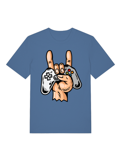Game Controller Hand Front - Unisex Erwachsenen Bio Creator T-Shirt SH